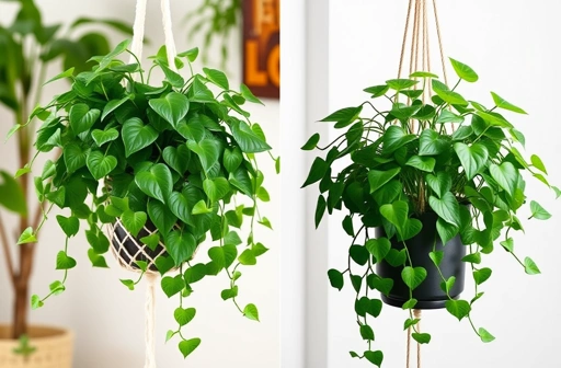 Amazon.com: unlumm Artificial Pothos Hanging Plant, Fake Pothos with Woven Net, Realistic Faux Ivy Vine Fake Potted Plants for Shelves, Patio, Office, Living Room, Bathroom, Indoor Outdoor Decor(with Flowerpot) : Home & Kitchen