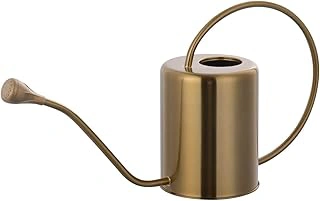 Yowon 1/2 Gallon Long Spout Stainless Steel Watering Can, Gold Colored