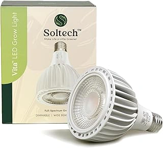 Soltech Solutions Vita Dimmable Full Spectrum LED Grow Light Bulb, 20W 3000K