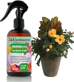 Gardenera Tropical Plants Spray Fertilizer Mist, 3-1-2 Blend, 8oz