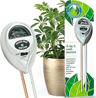 Amazon.com: Houseplant Health Meter – 3-in-1 Tool to Prevent Overwatering, Root Rot & Leaf Burn | Test Soil Moisture, Sunlight & pH | Simple, Easy, Battery-Free | Suitable for Indoor, Outdoor & Potted Plants : Patio, Lawn & Garden