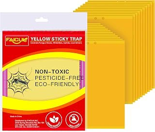 Faicuk 20-Pack Dual-Sided Yellow Sticky Traps