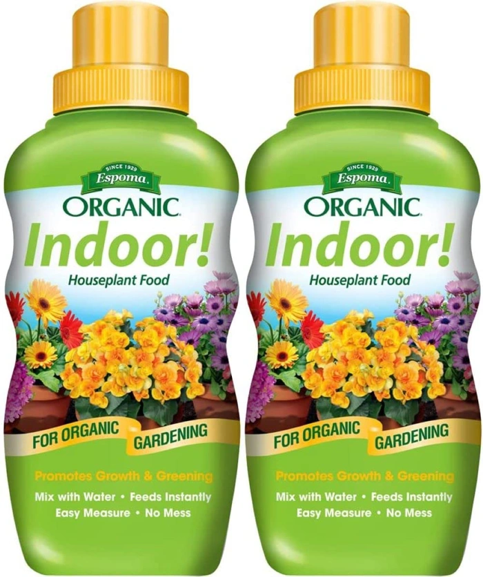 Espoma Indoor! Natural & Organic Liquid Houseplant Food, 8 fl oz, Pack of 2